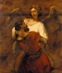 Jakob ringt mit dem Engel von Rembrandt van Rijn