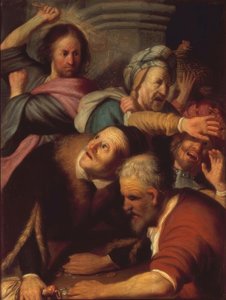 Jesus treibt die Wechsler aus dem Tempel