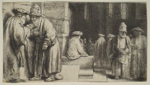 Juden in einer Synagoge, 1648 von Rembrandt van Rijn