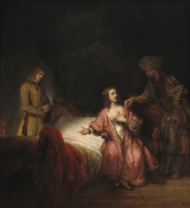 Joseph von Potiphars Frau beschuldigt, 1655 von Rembrandt van Rijn