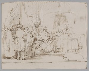 Josef erzählt seine Träume seinen Eltern und Brüdern von Rembrandt van Rijn