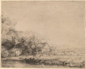 Landschaft mit einer Kuh