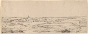 Landschaft mit Blick auf Haarlem (Das Goldwägerfeld)