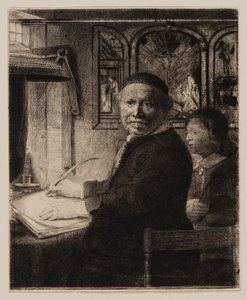 Lieven Willemsz van Coppenol, Schreibmeister: Die kleinere Platte von Rembrandt van Rijn