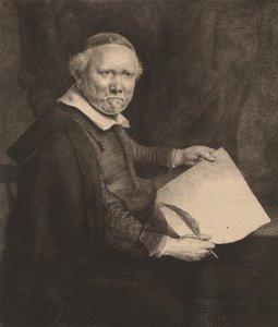 Lieven Willemsz van Coppenol: die größere Platte, 1658 von Rembrandt van Rijn