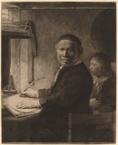 Lieven Willemsz van Coppenol: die kleinere Platte von Rembrandt van Rijn