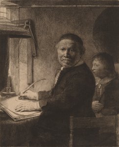 Lieven Willemsz van Coppenol: die kleinere Platte, ca. 1658 von Rembrandt van Rijn