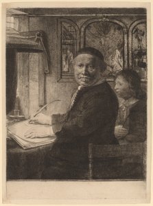 Lieven Willemsz van Coppenol: die kleinere Platte, ca. 1658 von Rembrandt van Rijn