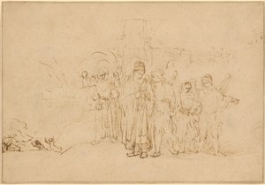 Lot und seine Familie verlassen Sodom