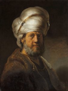 Mann in orientalischer Kleidung von Rembrandt van Rijn