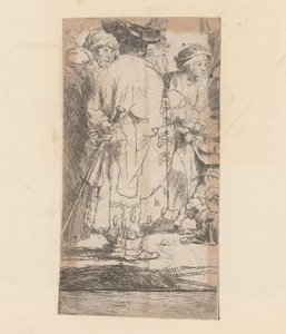Mann im Mantel, von hinten gesehen von Rembrandt van Rijn