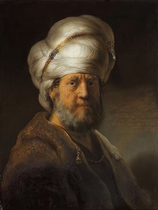 Mann in orientalischem Kostüm von Rembrandt van Rijn