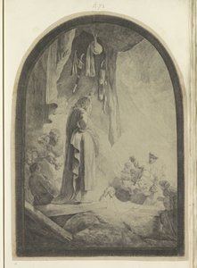 Auferweckung des Lazarus: große Platte von Rembrandt van Rijn