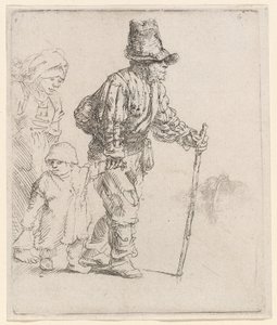 Bauernfamilie auf der Wanderung von Rembrandt van Rijn