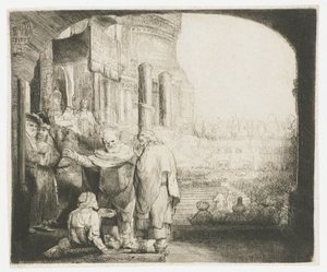 Petrus und Johannes heilen den Gelähmten am Tempeltor