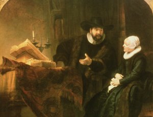 Porträt von Cornelius Anslo und seiner Frau, 1641