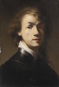 Porträt von Rembrandt mit Harnisch von Rembrandt van Rijn