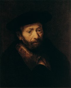 Porträt eines alten Mannes, 17. Jahrhundert von Rembrandt van Rijn