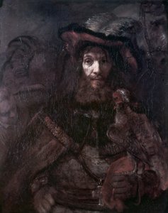 Reiter mit einem Falken von Rembrandt van Rijn