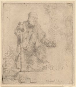 Der heilige Petrus in Reue von Rembrandt van Rijn