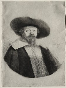 Samuel Manasseh Ben Israel, 1636 von Rembrandt van Rijn