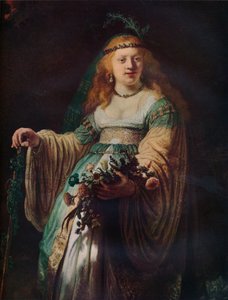 Saskia van Uylenburgh in arkadischem Kostüm, 1635 von Rembrandt van Rijn