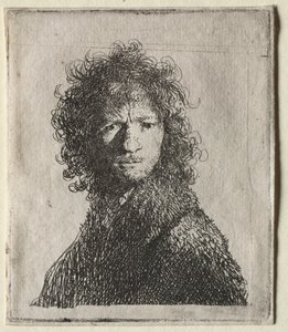Selbstporträt mit Stirnrunzeln: Büste von Rembrandt van Rijn