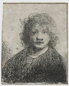 Selbstporträt mit breiter Nase von Rembrandt van Rijn