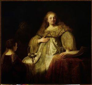 Sophonisbe empfängt den Giftbecher auf Befehl ihres Gatten von Rembrandt van Rijn