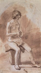 Studie eines nackten Jugendlichen