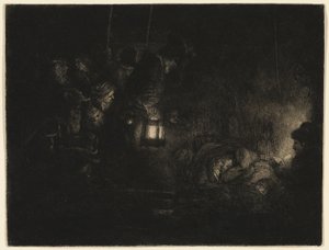 Die Anbetung der Hirten: Ein Nachtstück von Rembrandt van Rijn