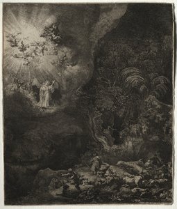 Der Engel erscheint den Hirten, 1634