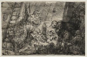 Die Beschneidung im Stall von Rembrandt van Rijn