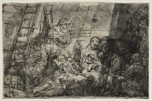 Die Beschneidung im Stall, 1654 von Rembrandt van Rijn