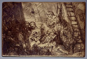 Die Beschneidung im Stall von Rembrandt van Rijn