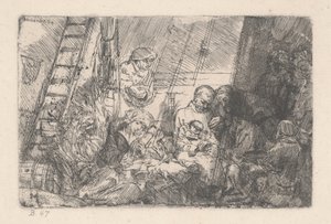 Die Beschneidung im Stall, 1646-54 von Rembrandt van Rijn