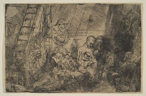 Die Beschneidung im Stall, 1654 von Rembrandt van Rijn