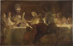 Die Verschwörung der Bataver unter Claudius Civilis, 1662 von Rembrandt van Rijn