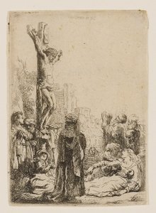 Die Kreuzigung: Kleine Platte von Rembrandt van Rijn