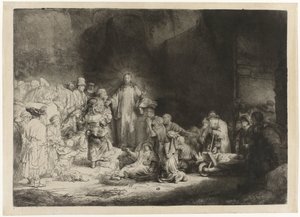Der Hundertguldenblatt von Rembrandt van Rijn