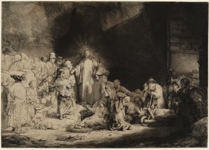 Der Hundertguldenblatt von Rembrandt van Rijn