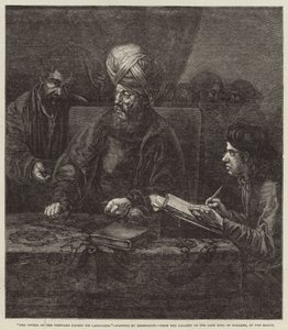 Der Besitzer des Weinbergs bezahlt seine Arbeiter von Rembrandt van Rijn