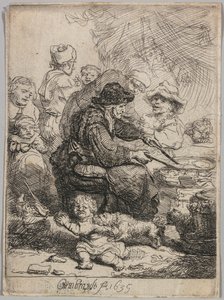 Die Pfannkuchenfrau von Rembrandt van Rijn