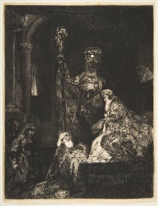 Die Darstellung im Tempel in der Dunkelheit, ca. 1654