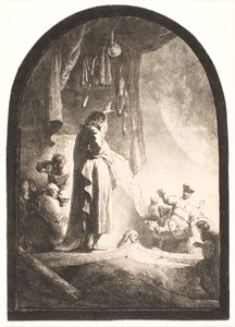 Die Auferweckung des Lazarus: die größere Platte von Rembrandt van Rijn