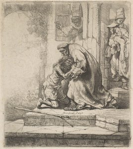Die Rückkehr des verlorenen Sohnes, 1636 von Rembrandt van Rijn