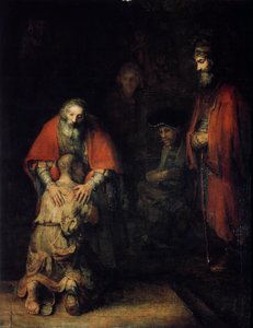 Die Rückkehr des verlorenen Sohnes, um 1668 von Rembrandt van Rijn