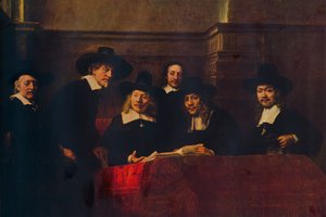 Die Probenehmer, 1662, 1938 von Rembrandt van Rijn