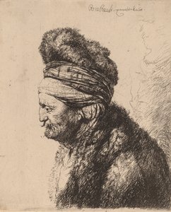 Der zweite orientalische Kopf, ca. 1635 von Rembrandt van Rijn