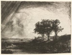 Die drei Bäume von Rembrandt van Rijn